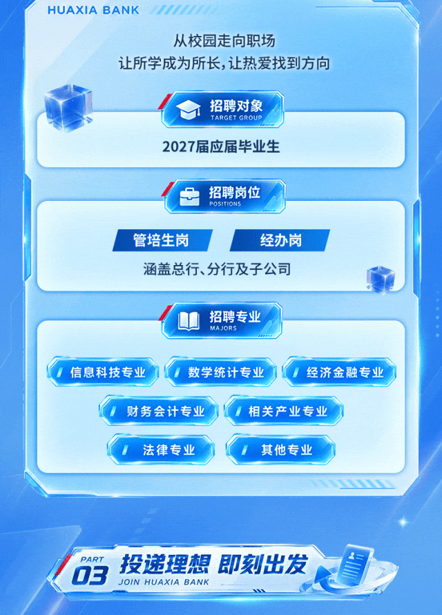 华夏银行2027届校园招聘正式启动